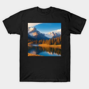 Mountain Lake Render, California National Park T-Shirt